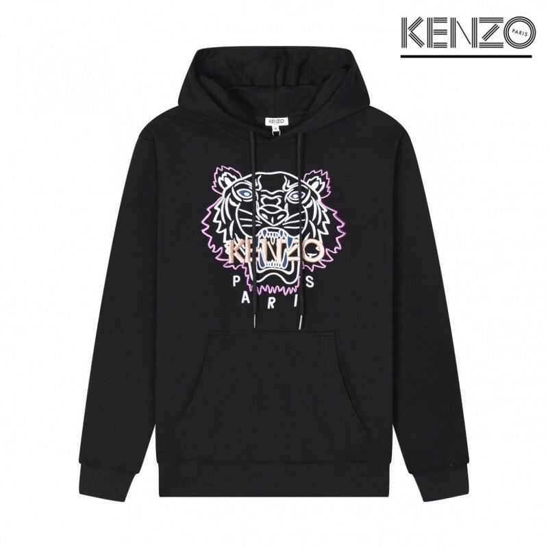 2026 European and American Autumn and Winter New Style Xiansan Tiger Head Logo Graphic Heat Transfer Fleece-Lined Hooded Sweatshirt Unisex Crewneck Sweatshirt