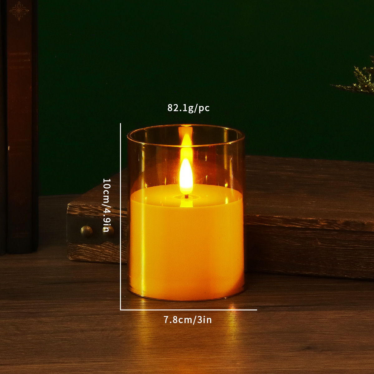Lámpara de Vela Electrónica de Acrílico Sin Humo con Control Remoto para Propuesta de Matrimonio y Fiestas