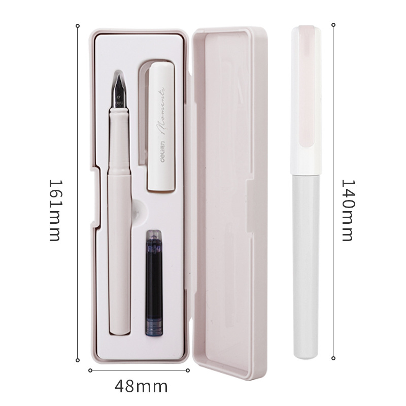 Pluma estilográfica Deli para estudiantes de tercer grado Pluma estilográfica de 0,38mm para principiantes de punta brillante A932 image 9