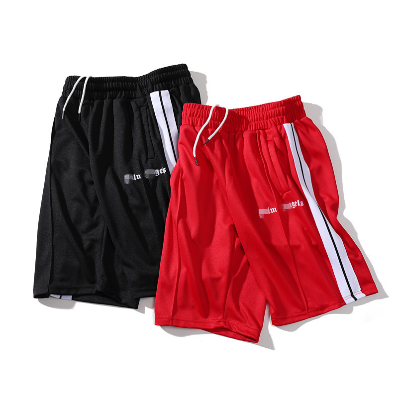 Wholesale fashion brand Palm Angel side striped men's and women's college couple sports casual shorts loose cropped pants