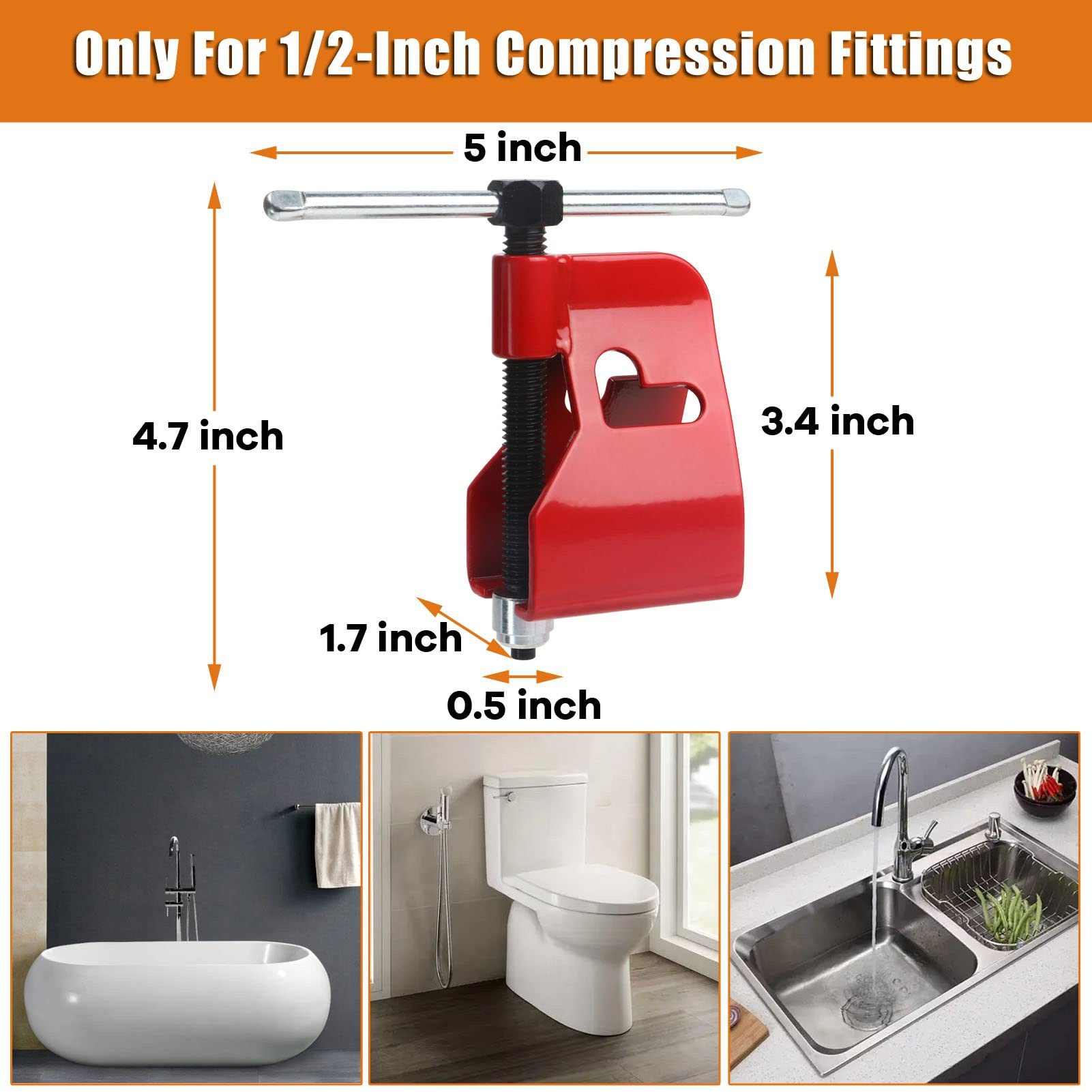 Herramienta de dibujo de manga de compresión tubo de agua herramienta de eliminación de manga de tubería Extractor de manga de compresión