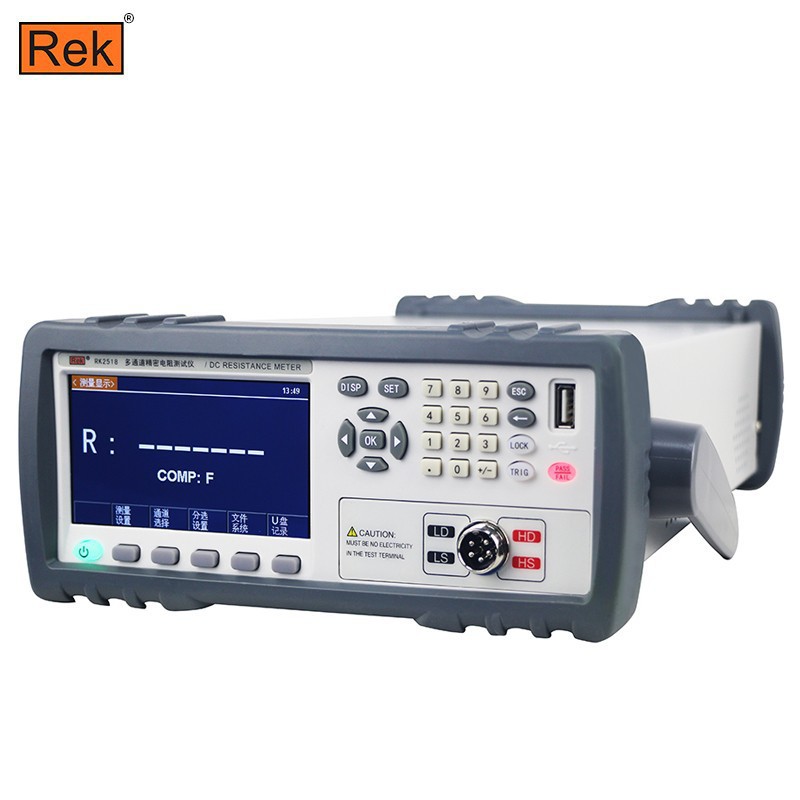 美瑞克RK2518系列多通道电阻测试仪多路精密电阻检测仪器带液晶屏