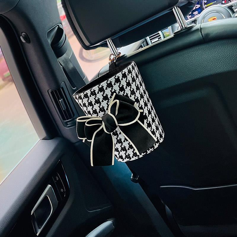 Basura del automóvil creativo asiento de basura del automóvil trasero almacenar artículos diversos salidas de aire bolsa colgante caja de almacenamiento del automóvil