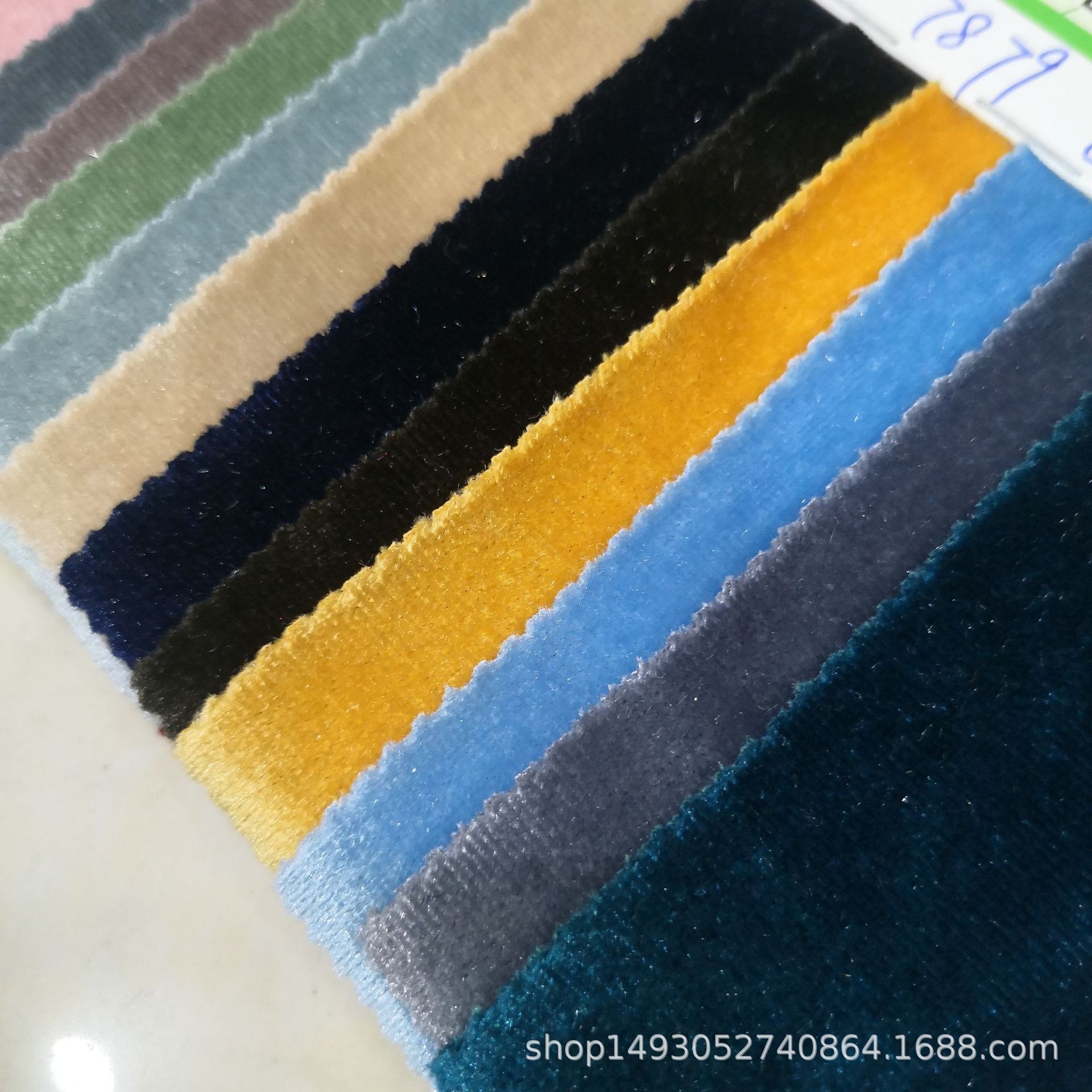 现货 韩国绒面料 弹力金丝绒绒布 天鹅绒连衣裙家居服箱包面料