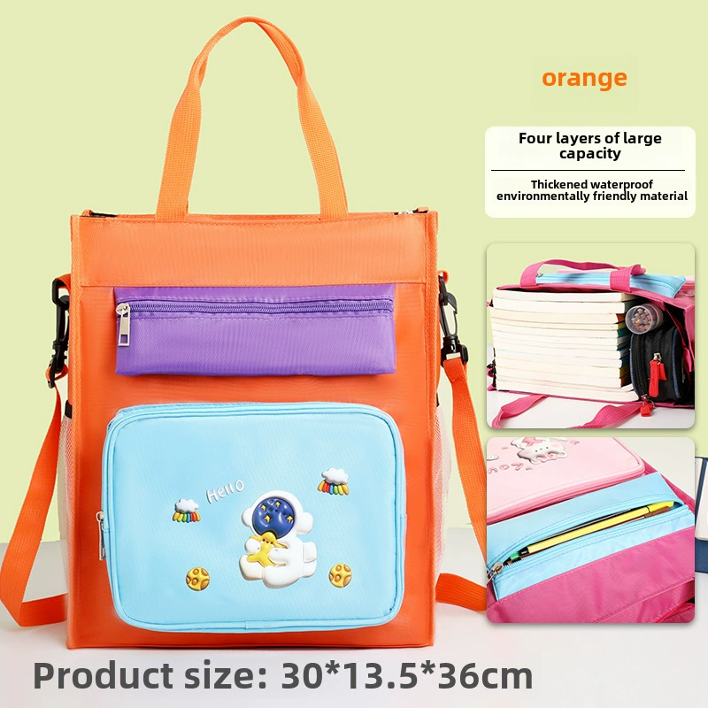 Handheld capacious book bag, storage bag