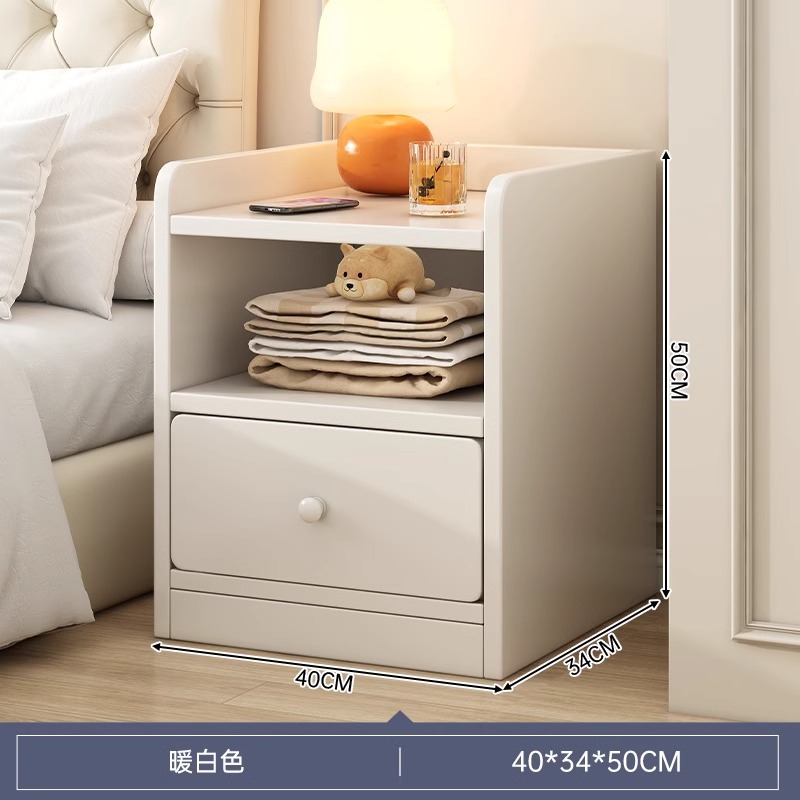 Tabernita de cabecera pequeño armario de almacenamiento armario de almacenamiento dormitorio pequeño armario de hendidura al lado de la cama simple estante de madera sólida librería