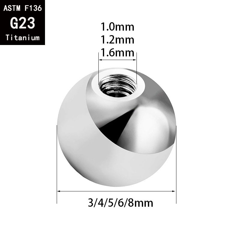 Labret piercing jewelry detail image