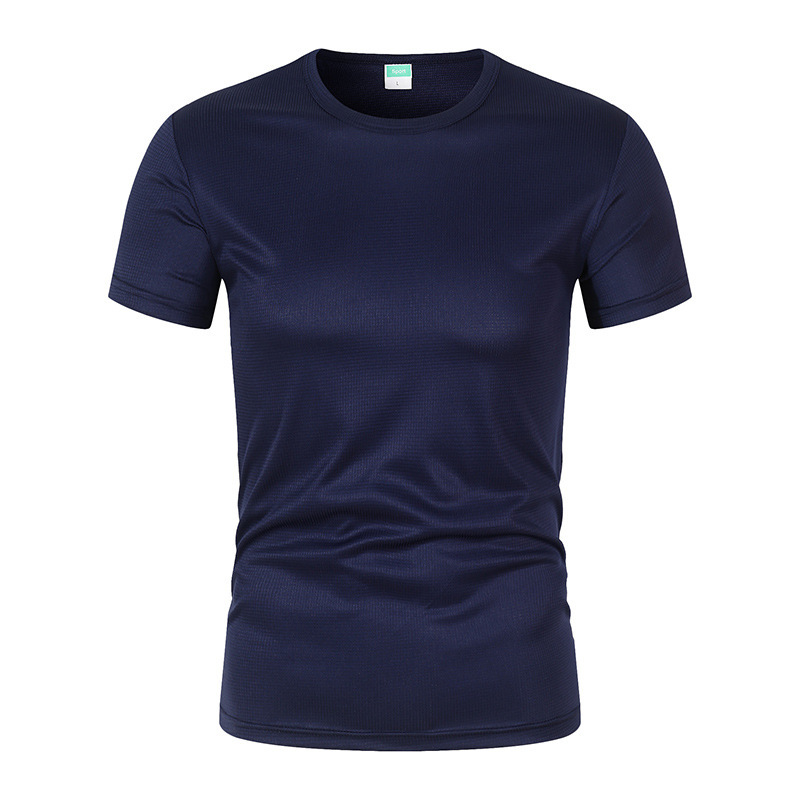 Quick-Drying Small Checkered Round-Neck Short-Sleeved T-Shirt, General Style "No Independent Packaging" Cf666 Quick-Drying Breathable New Style for Summer Quick-Drying Small Checkered Round-Neck Short-Sleeved T-Shirt, General Style "No Independent Packaging" Cf666 Quick-Drying Breathable New Style for Summer