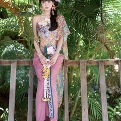 西双版納ダイ族の伝統的な服女性のスーツ新しいエスニックスタイルの写真旅行写真撮影 2025 夏