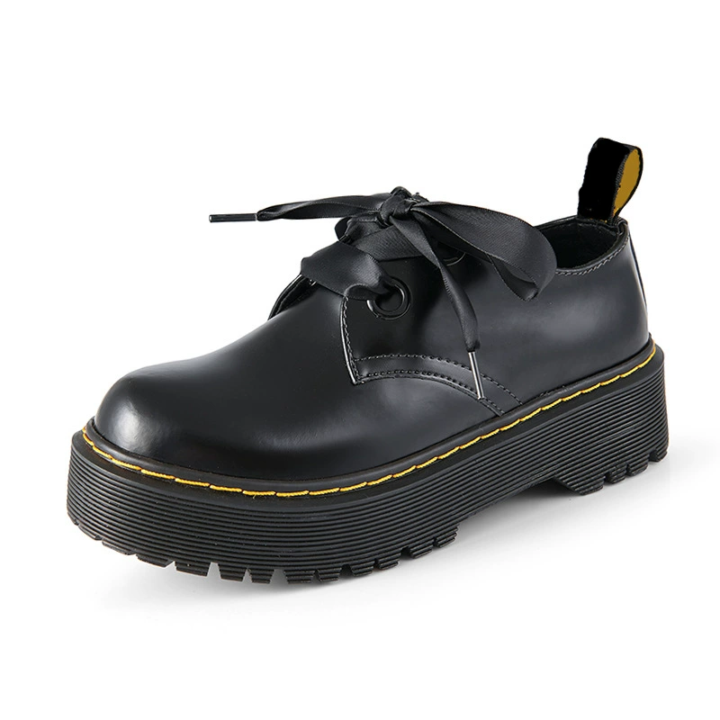 1461 толстая подошва 2 отверстия rose высокие туфли женские туфли маленькие кожаные туфли женские Мэри Джейн одиночные туфли сосновые туфли женские