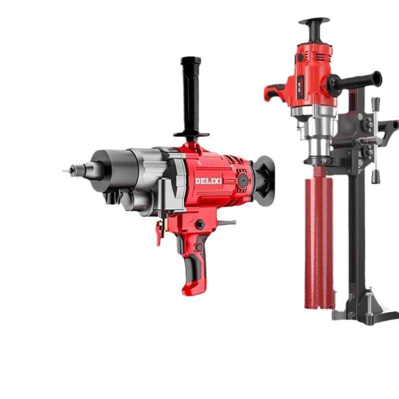 Delixi ハイパワー水ドリル機乾湿両用エアコン掘削機ハンドヘルドデスクトップコンクリート穴あけ機|undefined