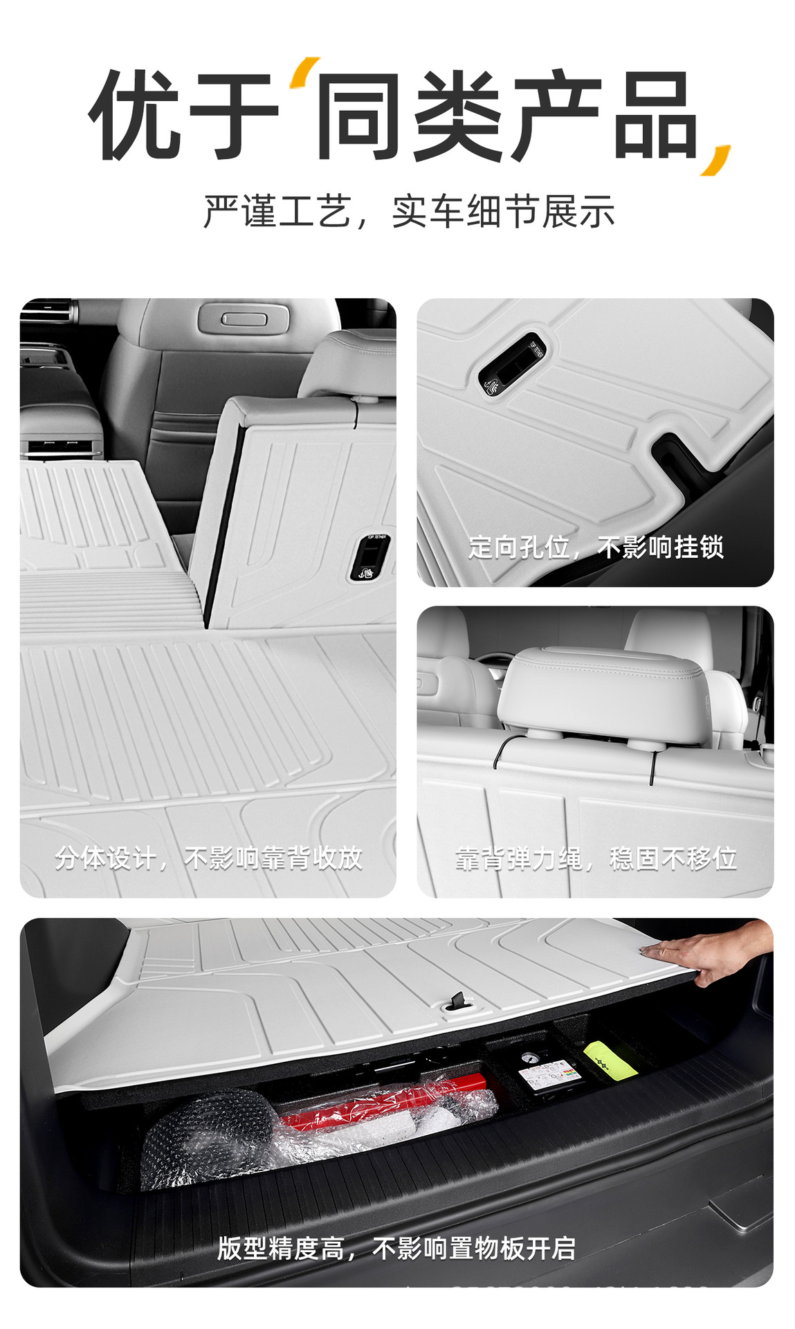 Suitable for Fangchengbao Titanium 7 Trunk Mat, 25-26 Model Special Titanium 7 Modified Tpe Car Trunk Mat