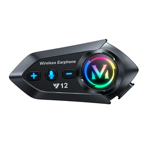 Y12Pro Dəbilqə Bluetooth Qulaqlıq Suya Davamlı Səs Azaltma Motosiklet Qulaqlığı