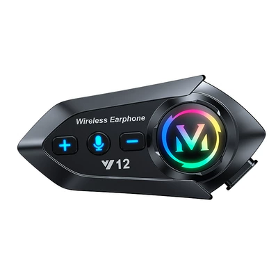 Y12Pro Helmet Bluetooth Headset Waterproof Noise Reduction Cross-Border Delivery Motorcycle Riding Helmet Headset Mark (Motorcycle Helmet Headset)