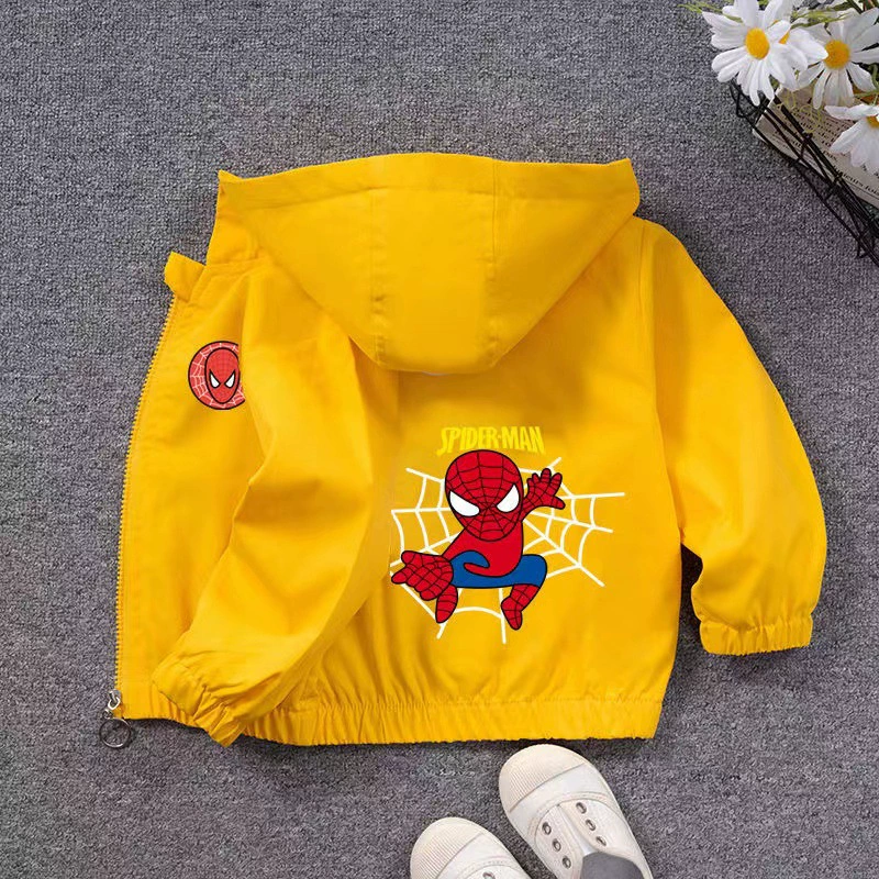 Autumn short windproof jacket for boys with zipper