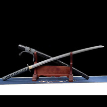 龙泉市刀剑花纹钢手工锻打宝剑武士刃居合道影视道具冷兵器未开刃