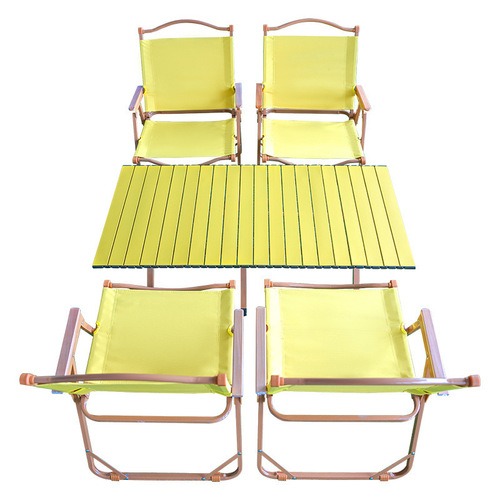 Outdoor Camping Folding Table Colorful Portable Aluminum Hiking Table Leisure Garden Outdoor Table and Chair Set