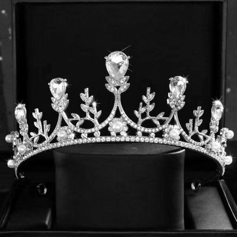Moda princesa corona fiesta fiesta corona de cumpleaños novia principal vestido de novia corona accesorios para el cabello vestido de reina corona
