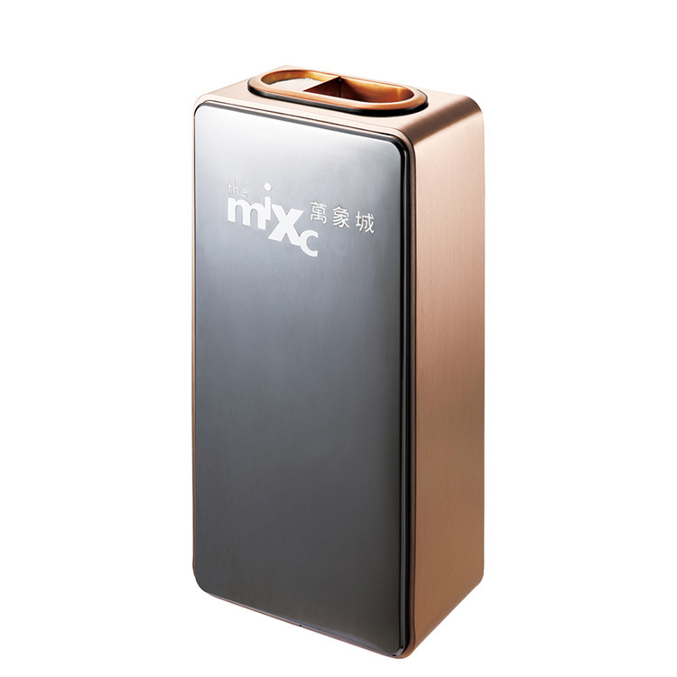 Wanxiangcheng GPX-4A comercial cubo de basura vertical de aleación de aluminio con humo Cenicero Hotel ascensor habitación