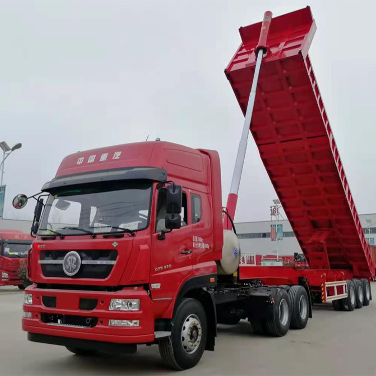 厂家供应后翻自卸半挂车   后翻运输自卸半挂车   量大从优