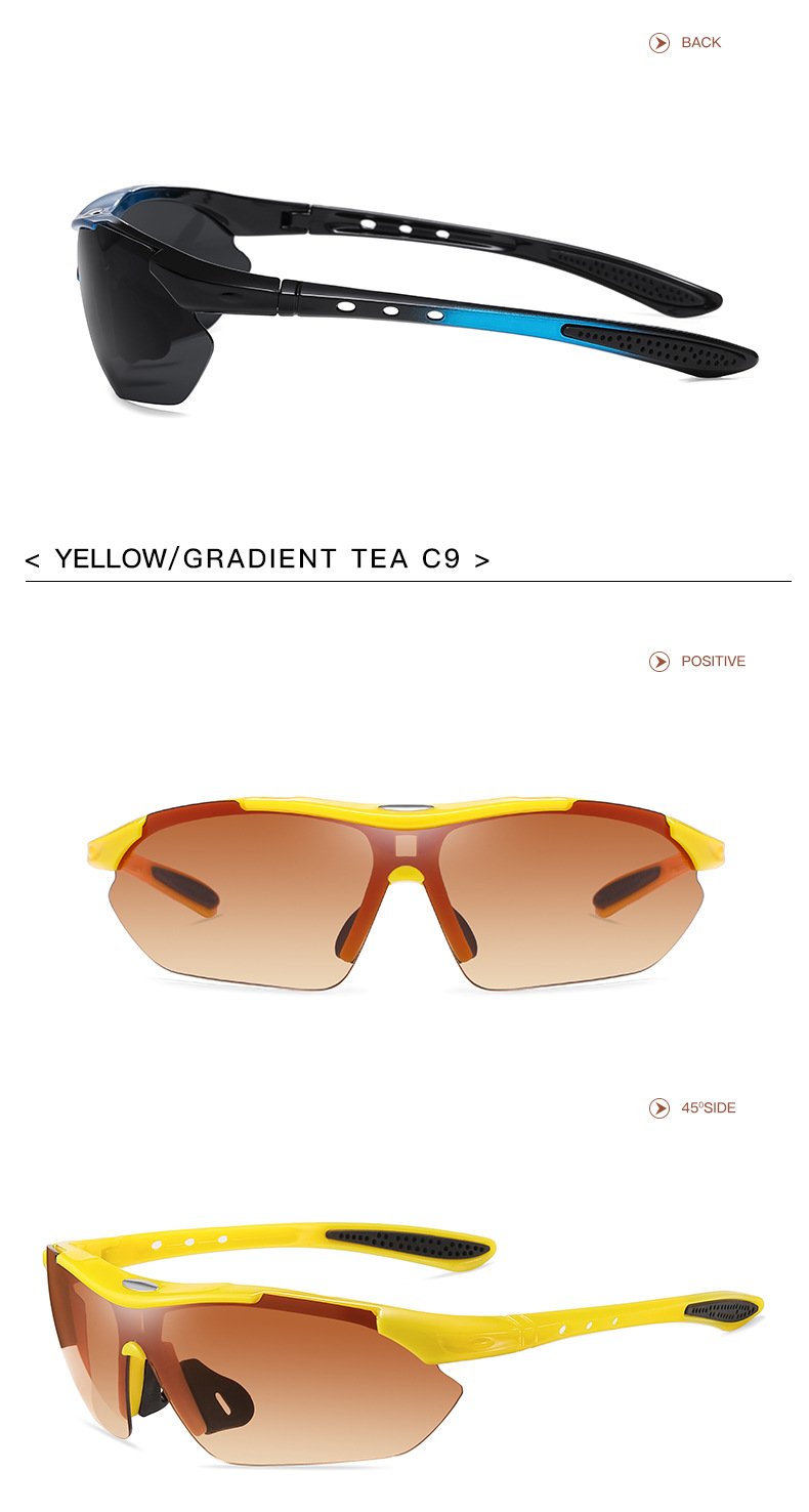 Unisex Gender Modern Style Style Grey, Black Color Modern Style Solid Color Ac UV400 Protection Special-Shaped Mirror Full Frame Sports Sunglasses