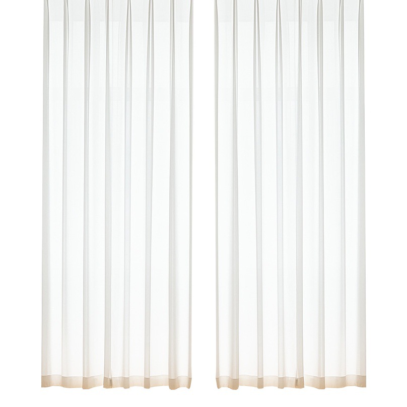 楚陽幻影ガーゼカーテン 厚手ウィンドウスクリーン 卸売 リビングルーム バルコニー 白ガーゼカーテン 透光性 人目を遮る ウィンドウスクリーン完成品