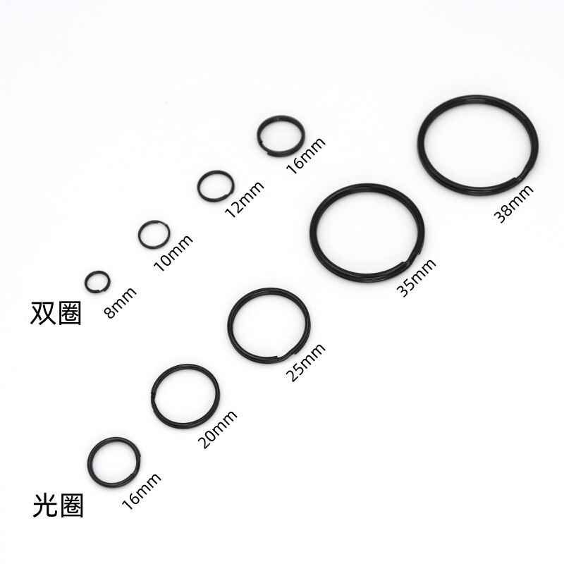 Key Ring DIY Accessories Glossy Flat Key Ring Buckle Pendant Electrophoresis Black Key Ring Toy Luggage Ring Key Ring DIY Accessories Glossy Flat Key Ring Buckle Pendant Electrophoresis Black Key Ring Toy Luggage Ring