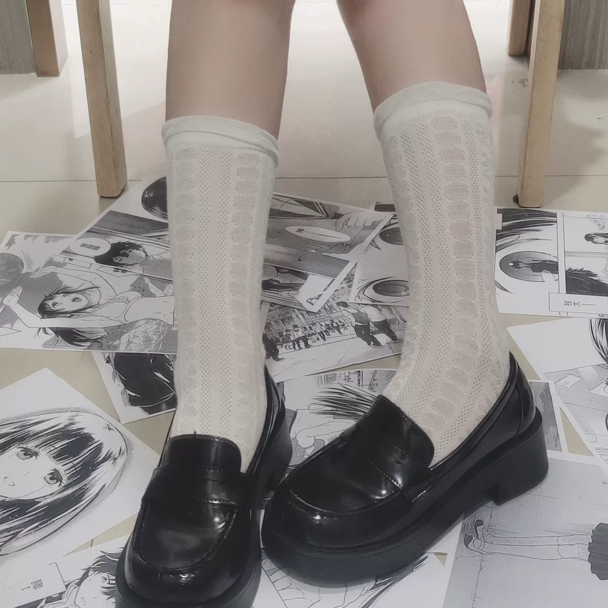 Круглые головы, дикие японские светлые кожаные туфли 2024 новый стиль колледжа jk униформа обувь на высоком каблуке модная обувь Мэри Джейн