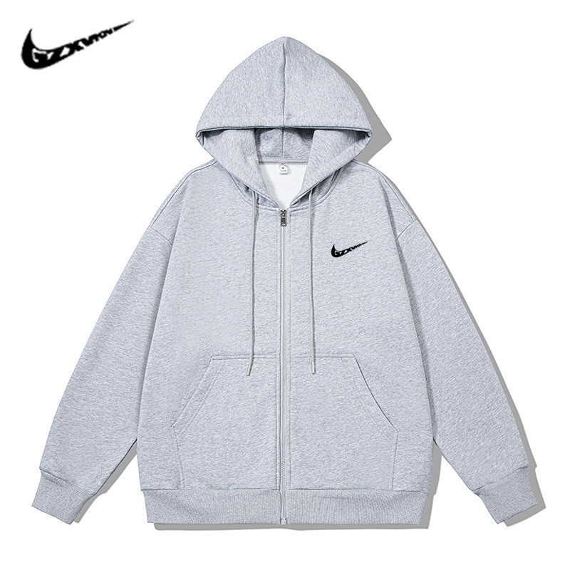 New autumn loose-fitting hooded sweatshirt for men, casual trendy American-style long-sleeve top, unisex breathable jacket
