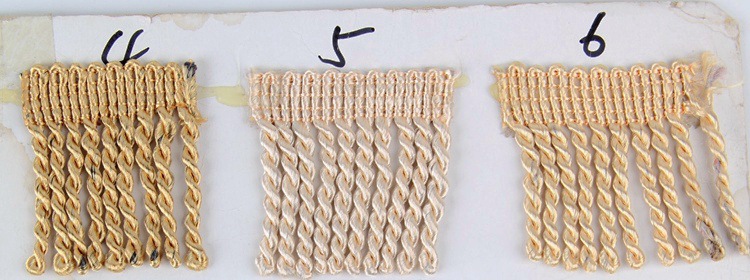 Cortina sofá accesorios decorativos de encaje accesorios de DIY 6cm barba cuerda fila dragón barba borla 6cm giro fila giro