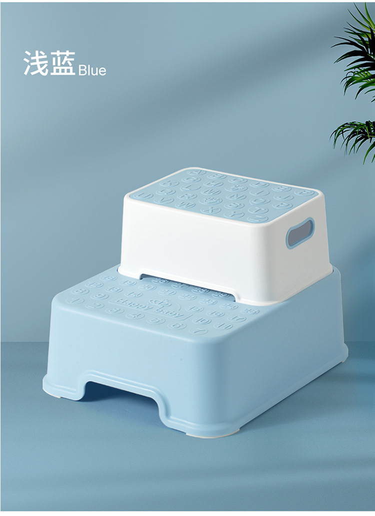 宝宝卡通单层踩脚凳 塑料双层脚踏小凳子 儿童垫脚凳