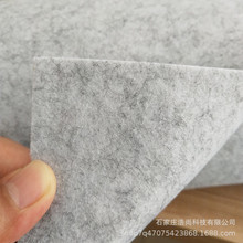 1mm浅灰色毛毡布切条针刺无纺布铝材包装毯做垫层用聚酯纤维毛粘