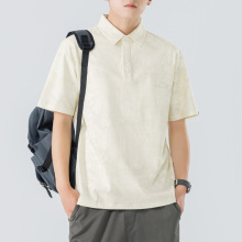 瀚派潮牌男装夏季新款脏脏扎染短袖polo衫男简约休闲保罗翻领T恤