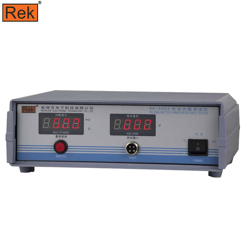 现货直供美瑞克RK200A电池内阻仪 测内部阻抗高清数码显示