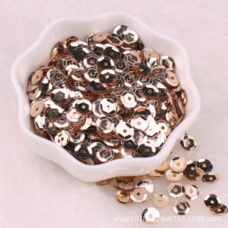 6mm серебристый с ажурной подошвой sequins, ярко светящийся лазерный круглый вогнутый планшет DIY пошив одежды вспомогательные материалы аксессуары
