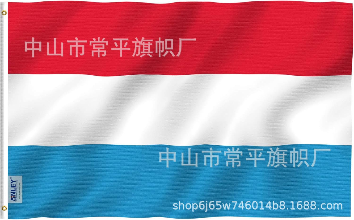 DANF bandera de la UE exportación de bandera transfronteriza 100D poliéster doble bandera 300D cabeza de lona de nylon 3 * 5ft