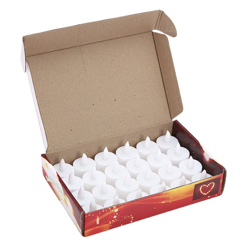 Маленькая светодиодная чайная свеча для признания, предложения, атмосферы, рождественского украшения, реалистичная круглая бездымная свеча, светильник для уничтожения сценария.