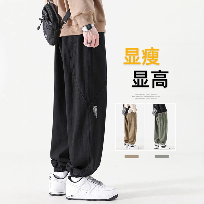 American High Street Style Handsome Pure Cotton Cargo Pants for Men, Spring and Autumn New Jogger Trendy Brand Plus Size Casual Long Pants American High Street Style Handsome Pure Cotton Cargo Pants for Men, Spring and Autumn New Jogger Trendy Brand Plus Size Casual Long Pants