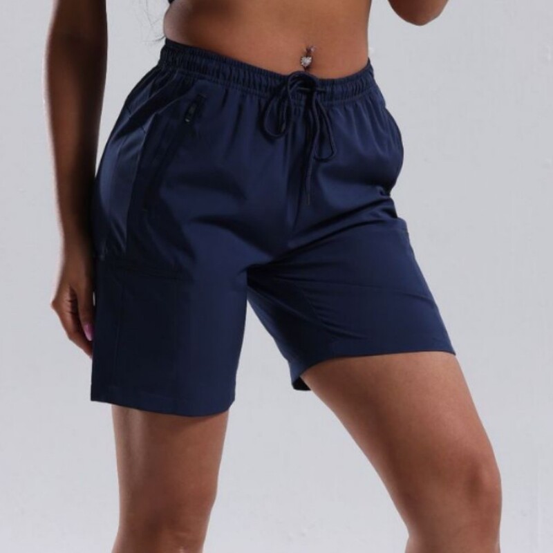 Women's Summer Sports Shorts, Casual Running Outdoor Fitness Pants, High-Waisted, Hip-Lifting, Home Woven, Breathable, Quick-Drying