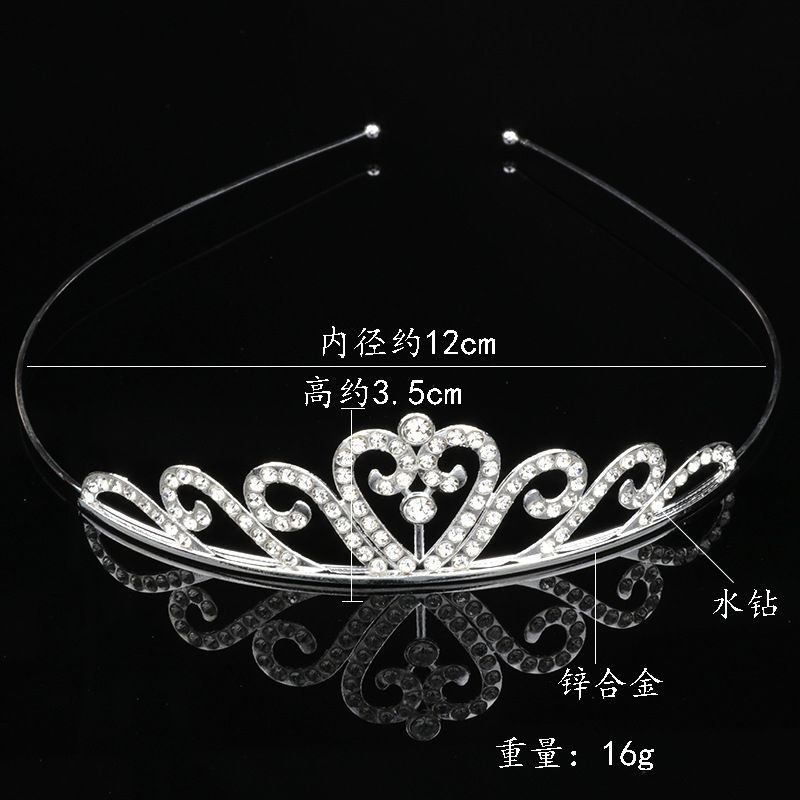 Corona transfronteriza cabeza de cumpleaños para niños joyas de cabello de fiesta joyas de boda flor princesa diamante cabeza de aro