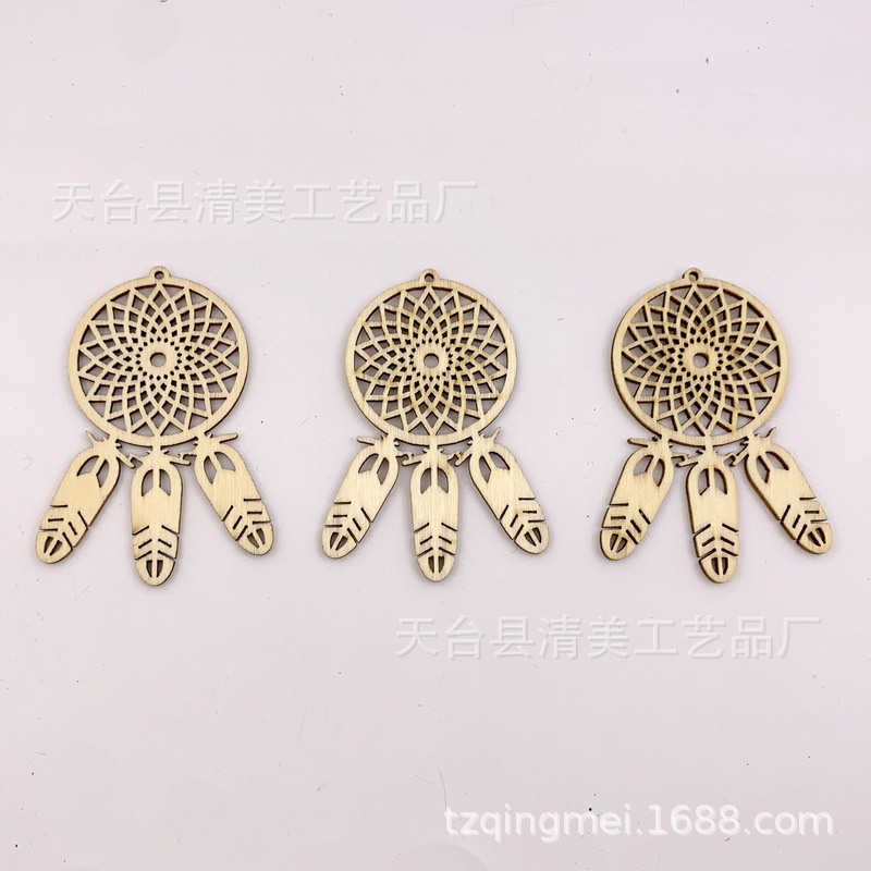 80*55mm bola de bádminton de madera tallado pieza de madera colgante decorativo 10 un paquete con cuerda de cáñamo