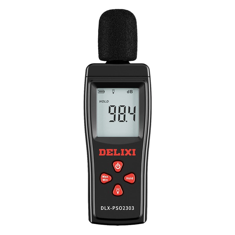 Delixi цифровой измеритель шума домашний детектор шума Измеритель объема окружающей среды портативный измеритель децибел