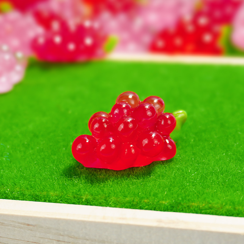 Joyas de bricolaje hechas a mano de frutas grandes Simulación tridimensional luminosa de dibujos animados lindo Douyin explosión bolso ciego llavero colgante