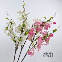 高品質のシミュレーション精巧な桜の軟装のサンプルの部屋の家の装飾の置物の造景の撮影の造花の卸売り