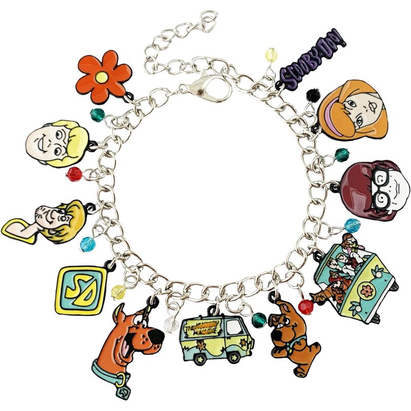 Cross-border cartoon animation Scooby-Doo jewelry bracelet Scooby Doo drop oil pendant accessories bracelet jewelry wholesale