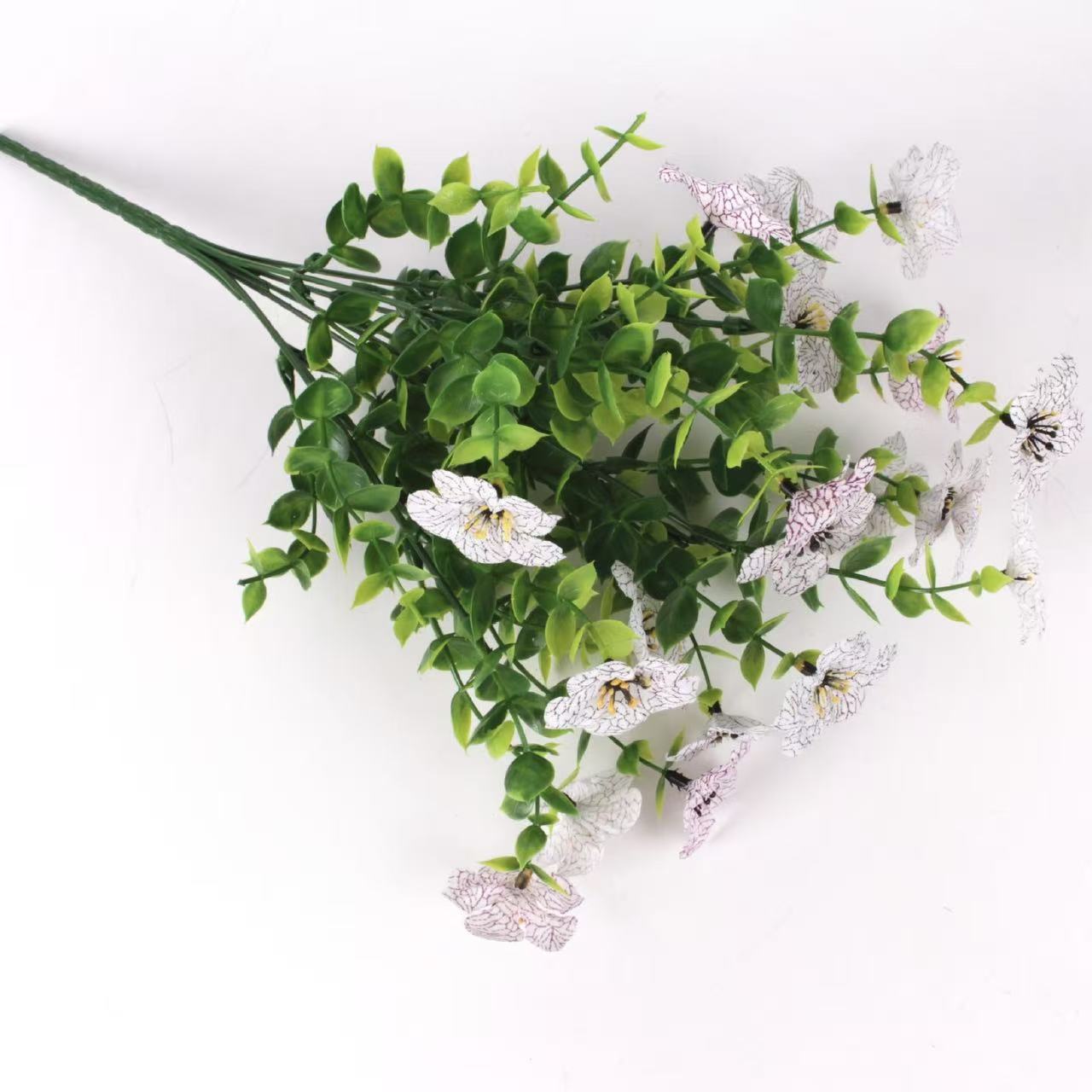 Amazon transfronteriza flor de simulación 7 yugari violeta decoración al aire libre flores de decoración violeta artificiales