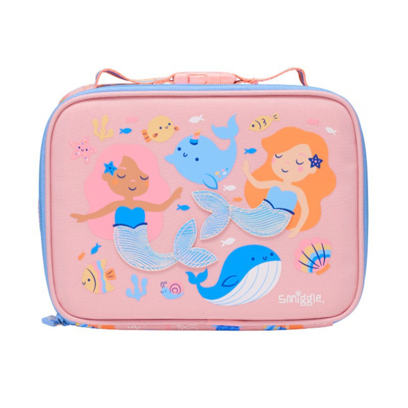 Ранец 澳洲smiggle餐包双层手提包饭盒包小学生儿童防水保温袋lunch bag