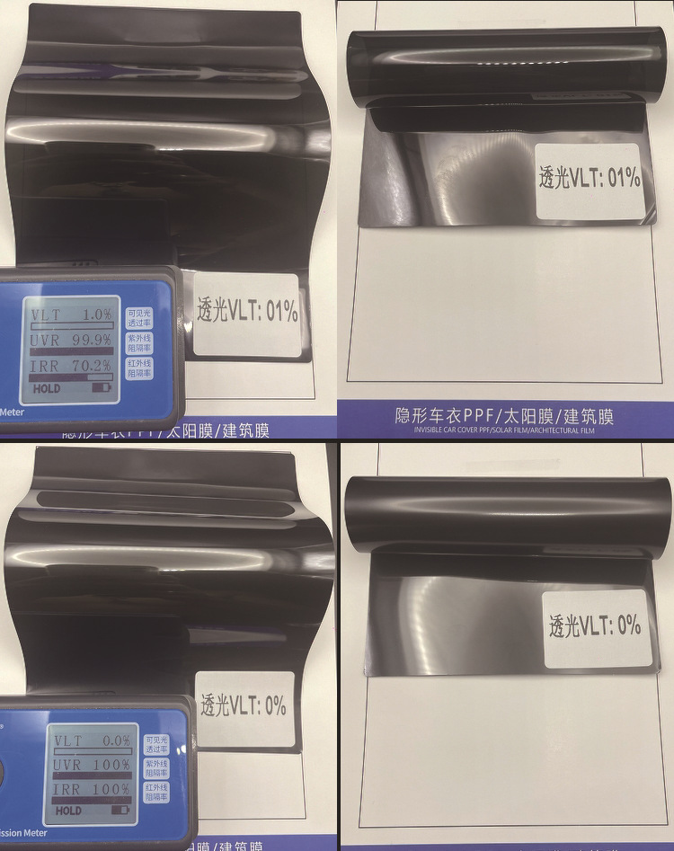 Car Insulation Film Wholesale High-Definition Original Color Glass Explosion-Proof Solar Film Single-Transparent Black Car Film Car Film Factory
