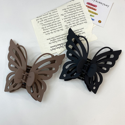Frosted Acrylic Butterfly Clip Hair Clip Back of Head Women's Hair Accessory Korean Hair Clip Temperament Shark Clip Wholesale