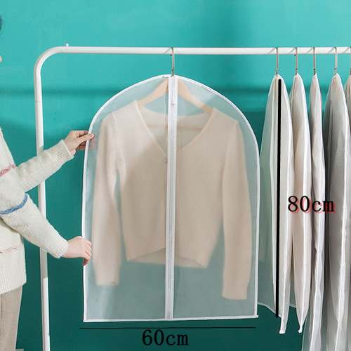Ropa cubierta de polvo hogar transparente impermeable abrigo traje cubierta lavable ropa de almacenamiento de ropa cubierta de polvo al por mayor